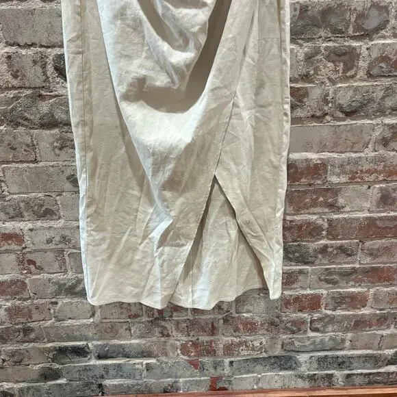 NWT Zara‎ Linen Blend Corset Dress Size Medium - Picture 9 of 15